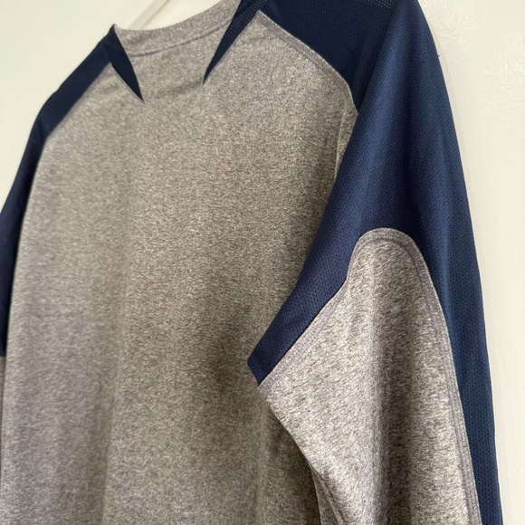 Syracuse Nike Team Fit Dry Navy Grey Orange Long Sleeve Tech Shirt Men Large EUC - Picture 8 of 13